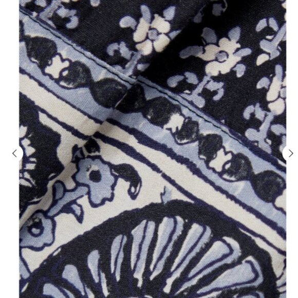 Sea New York - Jasper Border Print Puff Sleeve Dress - Navy Size Small - Picture 6 of 6